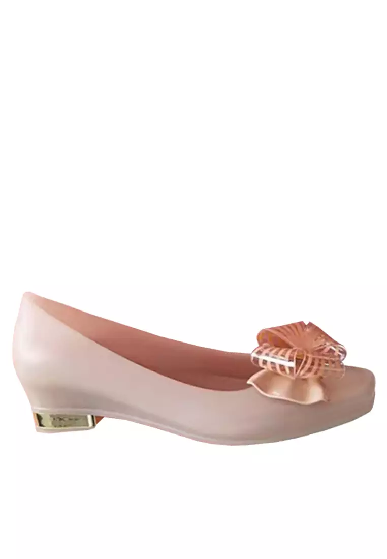Discount on Twenty Eight Shoes  shoes - SKU: VANSA 3D Bow Jelly Rain Shoes VSW-R526