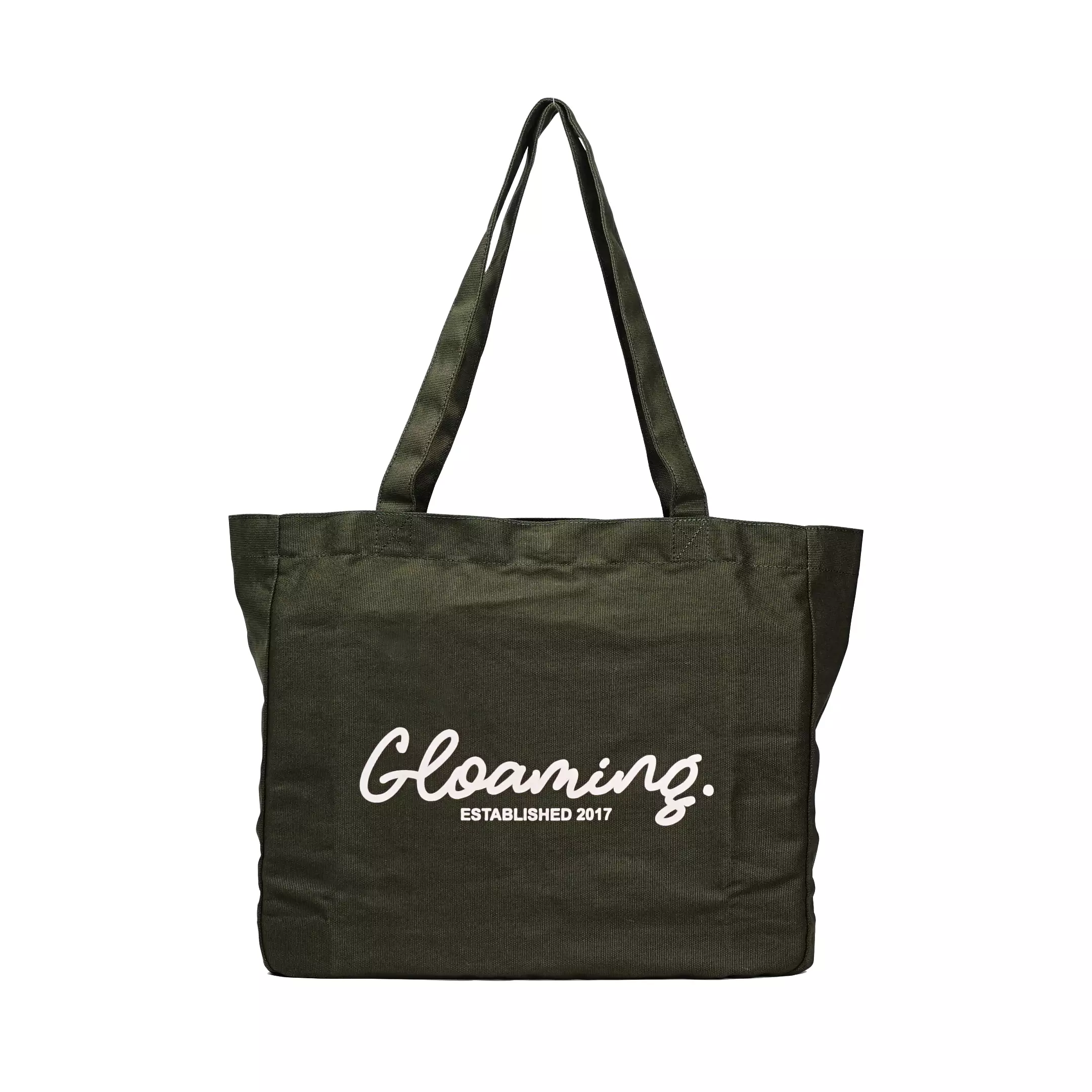 Gloaming Totebag Kanvas Army Resleting Tas Kuliah