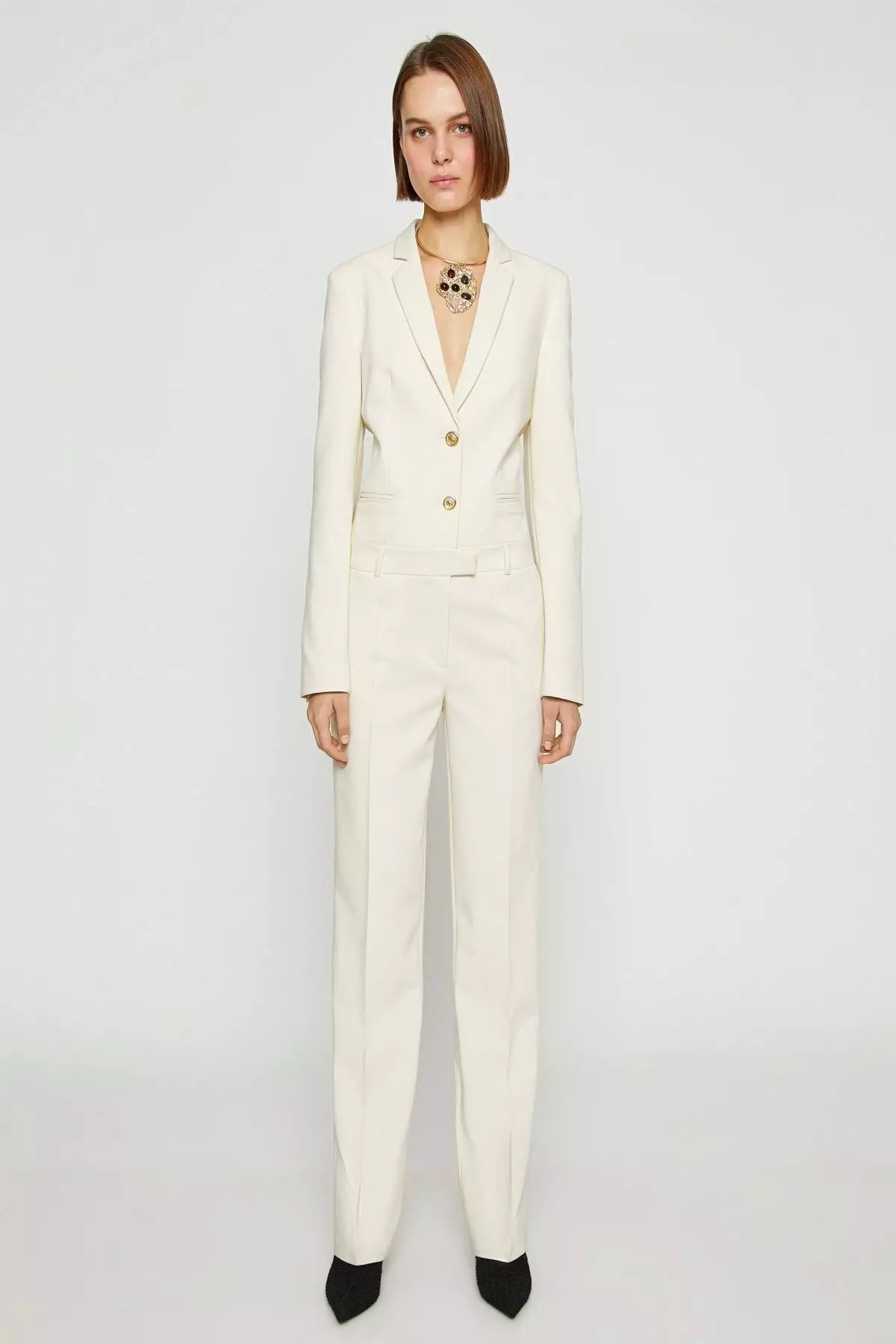 Buy KOTON Lapel Collar Jumpsuit 2025 Online ZALORA