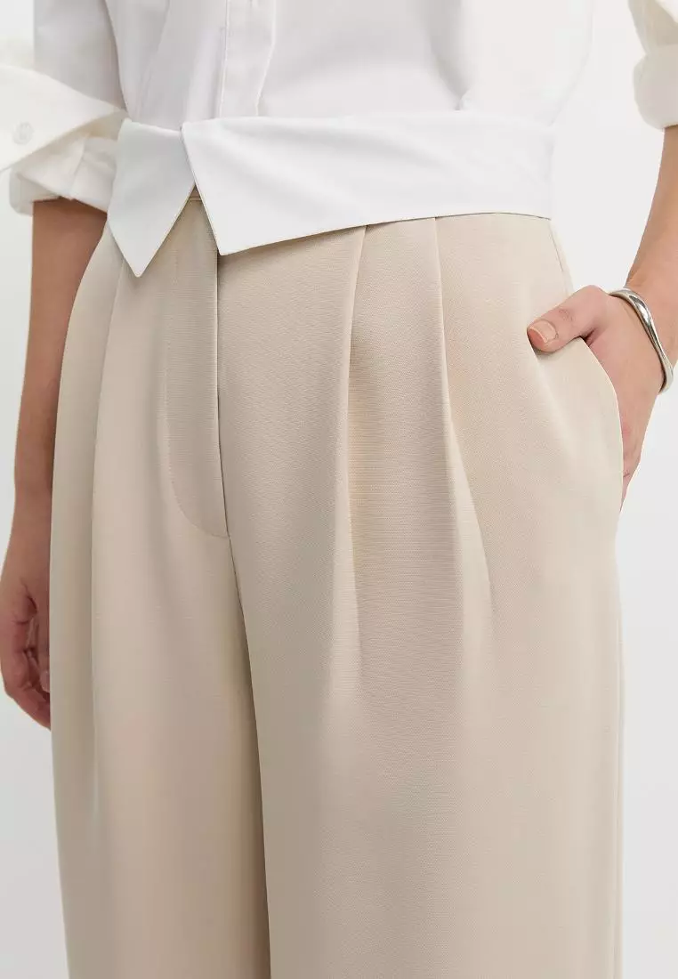 Folded Waistband Pants