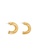 Mango gold Metallic Hoop Earrings F91B0AC82C33D6GS_1