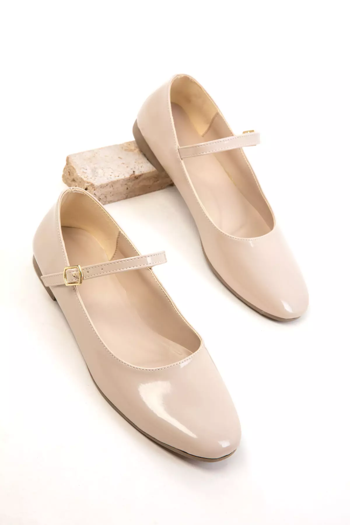 Skin Patent Leather-Skin Women's Ballerinas 18896