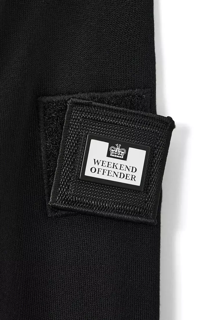 MENS BLACK THUNDER CREW WITH PARACHUTE BINDING