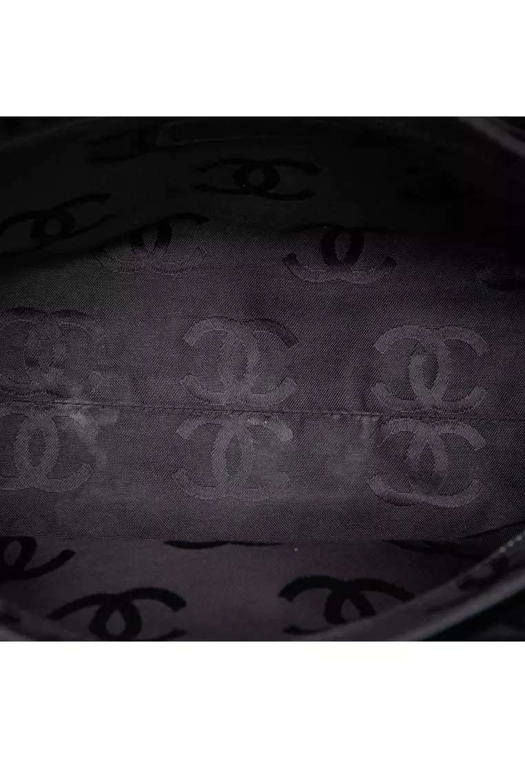 Pre-Loved Chanel Cc Quilted Suede Wild Stitch Flap