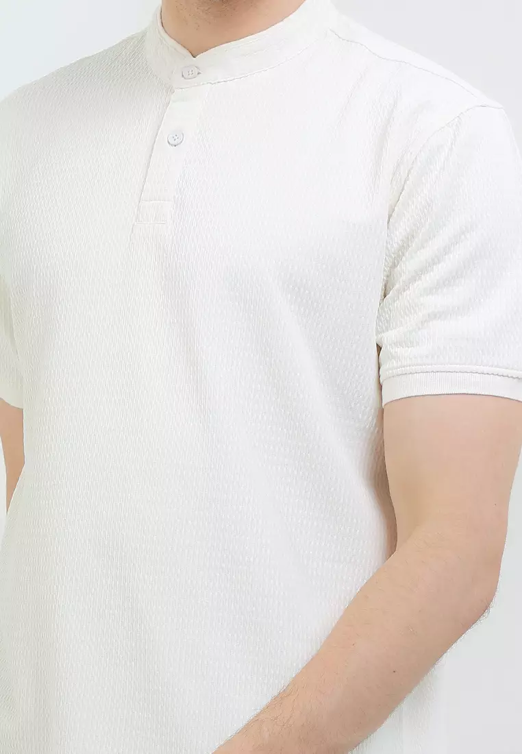 Kaos Henley Tekstur - Elio T-Shirts