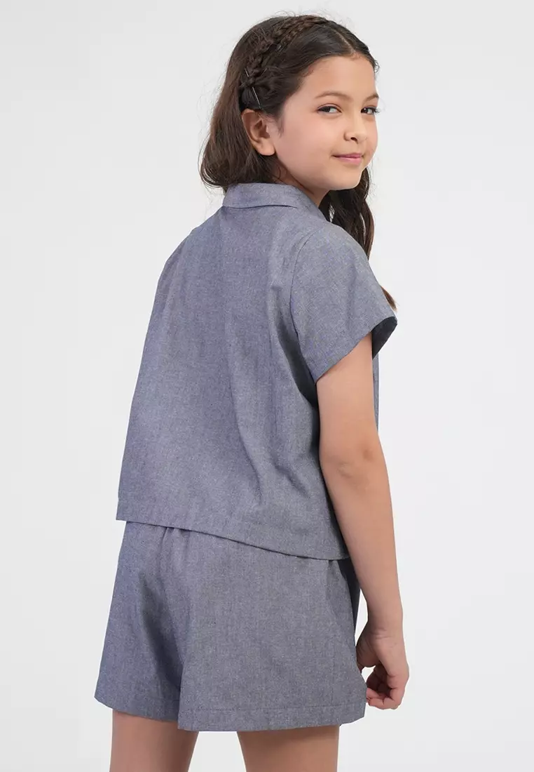 Treehouse Girls Poppy Polo-Style Girl's Blouse
