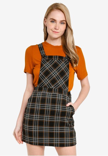 Jual Forever 21 Plaid Pinafore Dress Original Zalora Indonesia