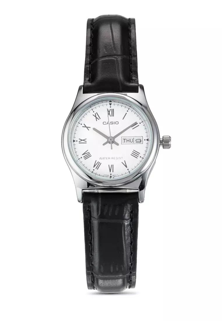 Jual CASIO CASIO Jam Tangan Wanita-Resin-LTP-V006L-7BUDF Hitam Original ...