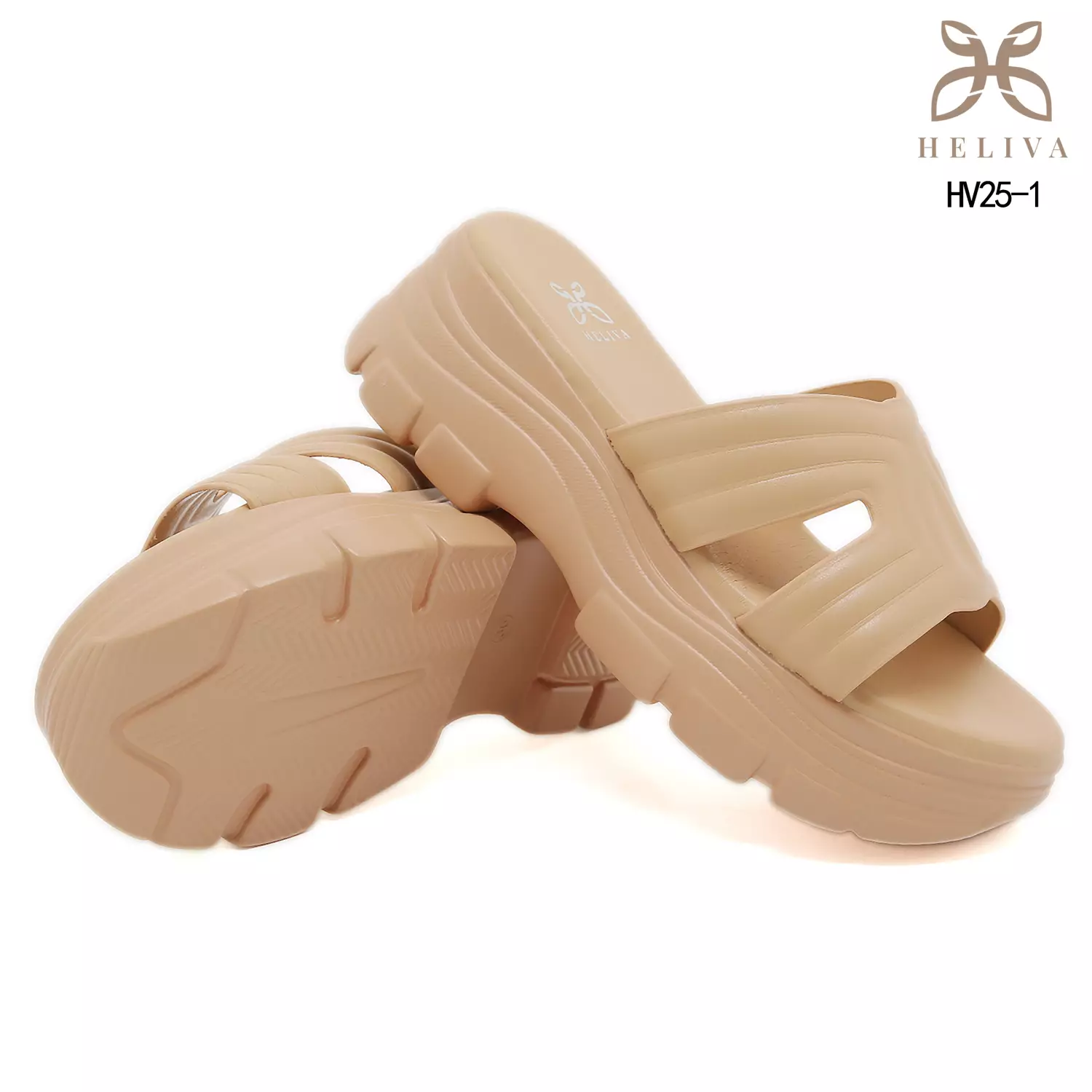 Heliva Zevia Statement Chunky Sandals in Lightweight Jelly Material HV25-1