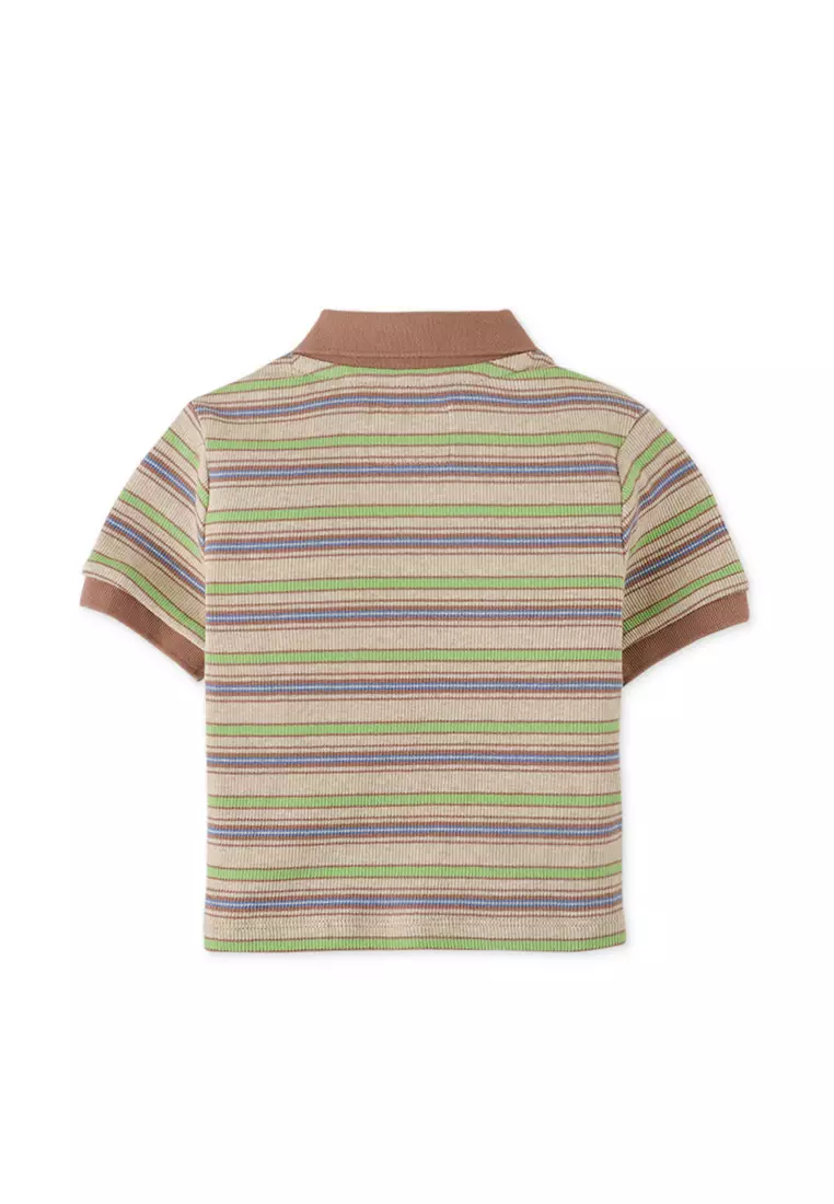 Baby Boys Retro Stripes Polo Shirt
