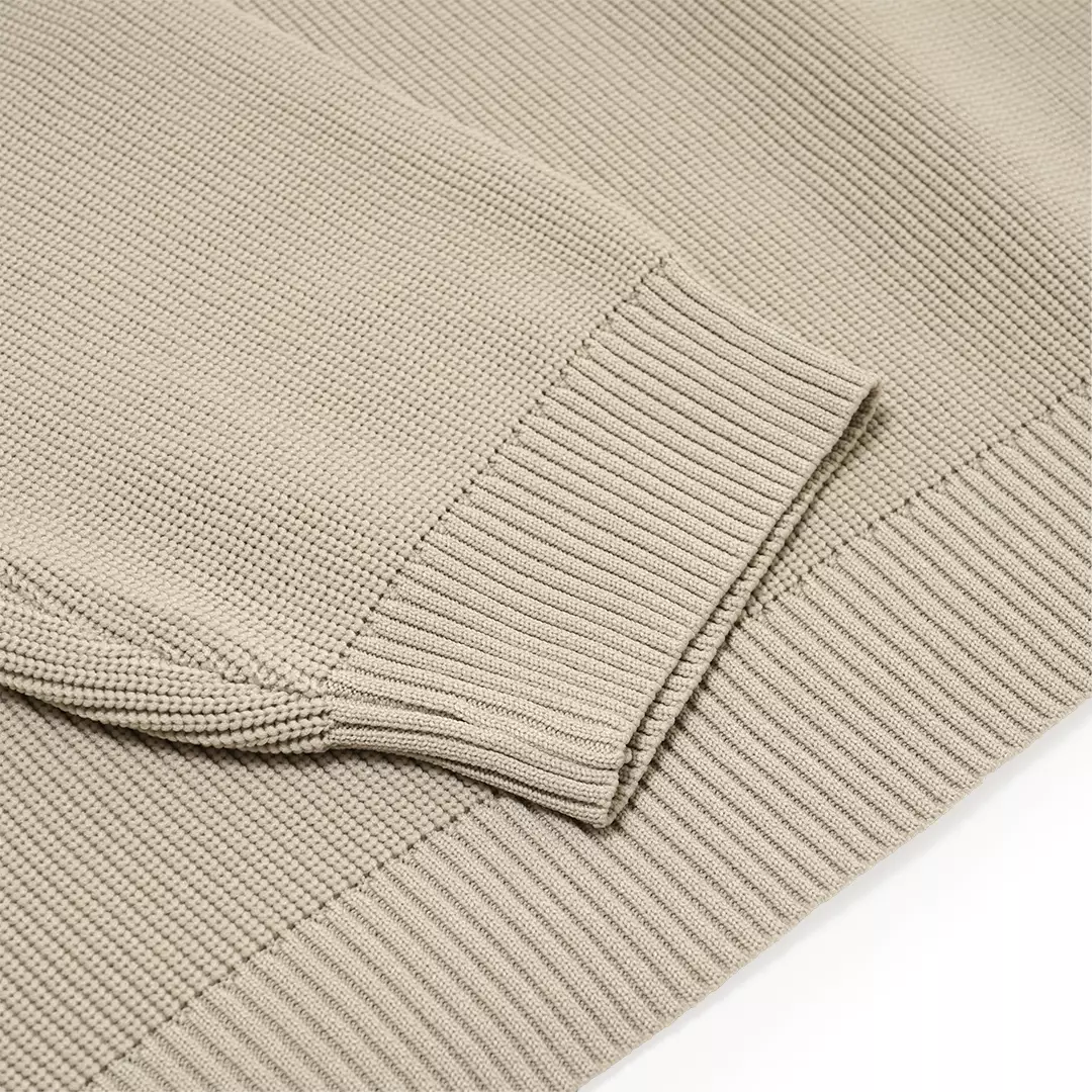 Vertical Knit Sweater Khaki