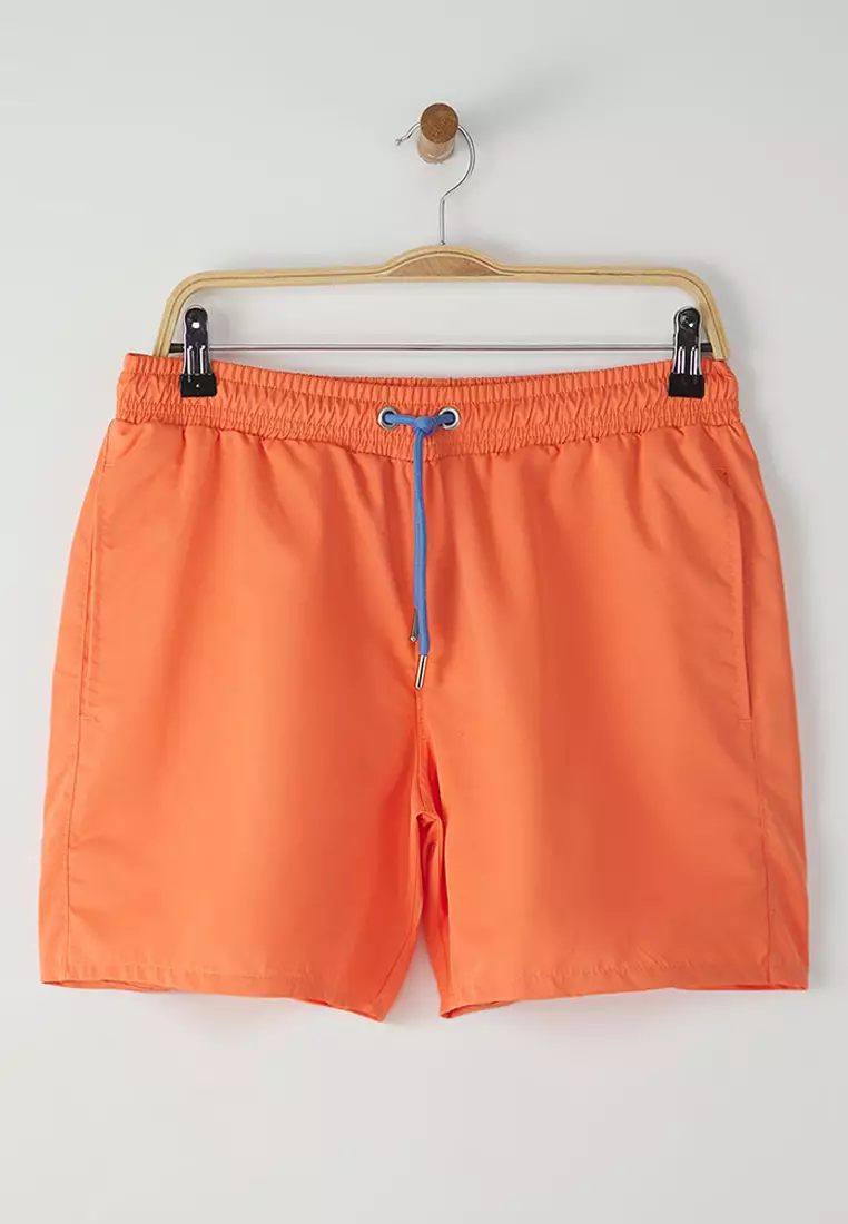 Light Orange Basic Standard Size Swimsuit Swim Shorts TMNSS20DS0023