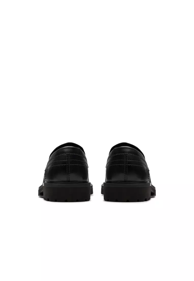 Mens Berwick Lo Loafers - Black Leather