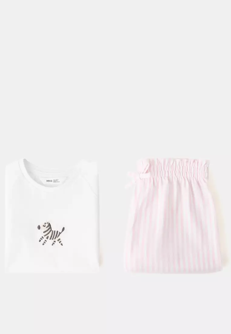 Buy MANGO BABY Embroidered Zebra Short Pyjama Set 2026 Online | ZALORA ...