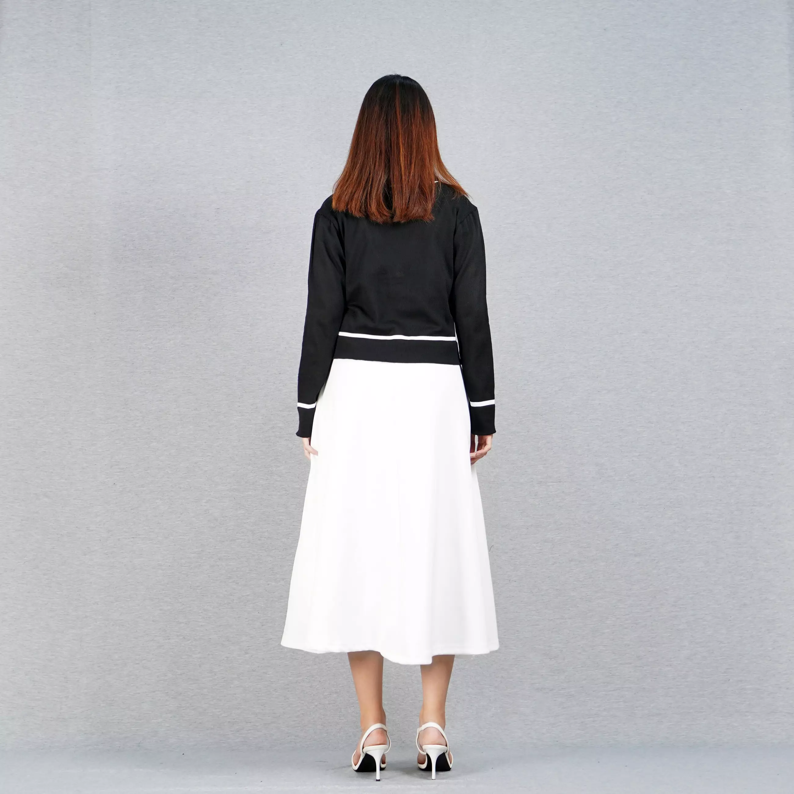 NICOLE Knit Cardigan Kardigan Rajut Wanita Cardigan Rajut Wanita - HITAM