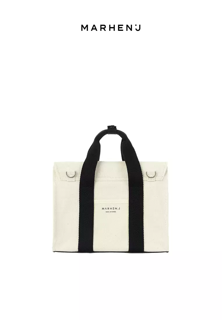 ROY MINI Canvas Crossbody Bag Ivory