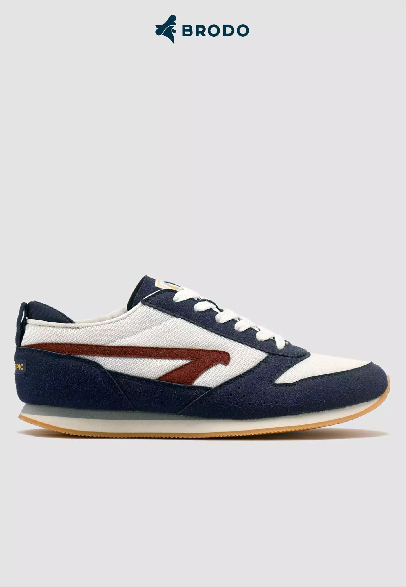 BRODO - Sneakers Tizano White Navy Maroon GS