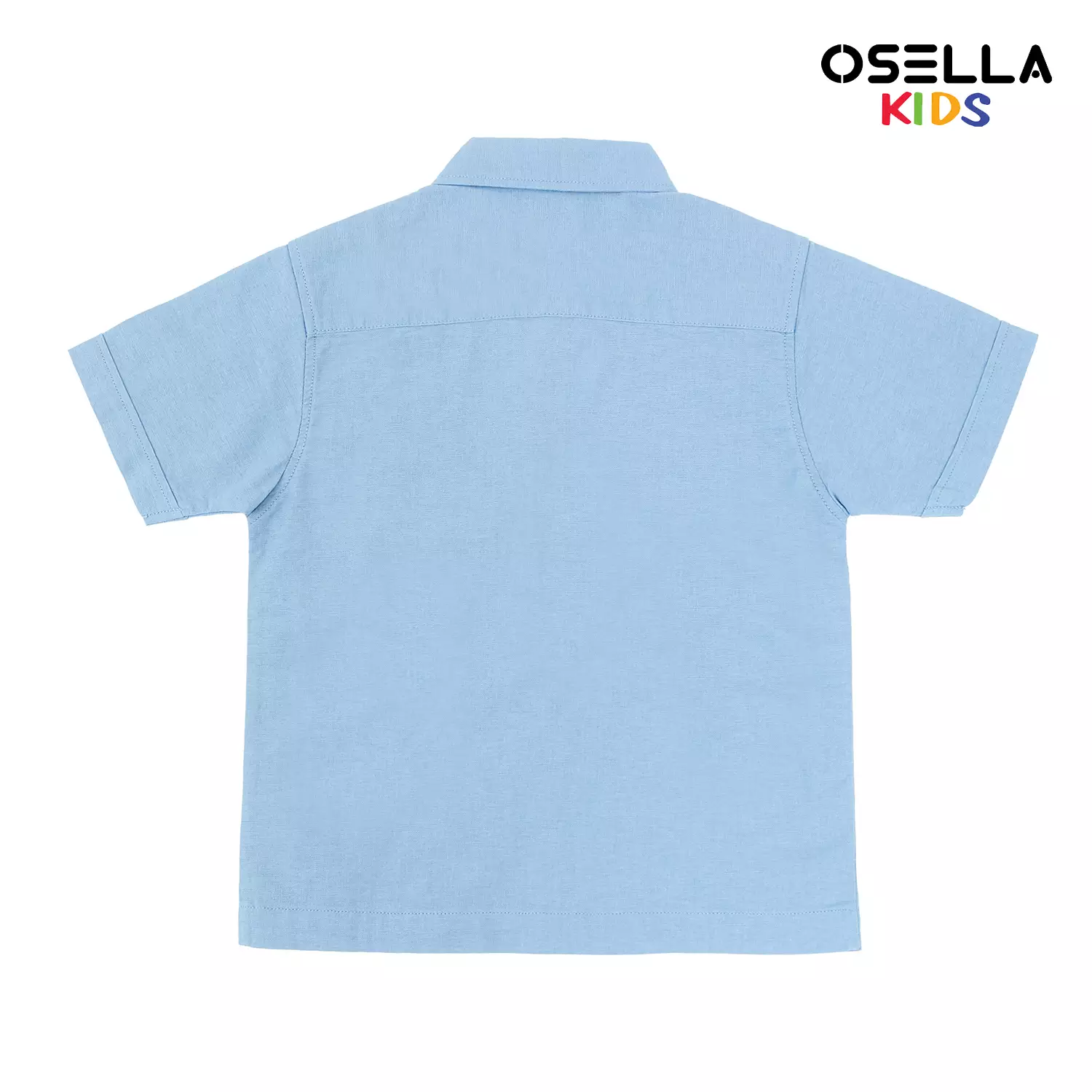 [NEW] Osella Linen Look Short Sleeve Shirt 2232500236 | Atasan Kemeja Anak Laki Laki Kerah Reguler