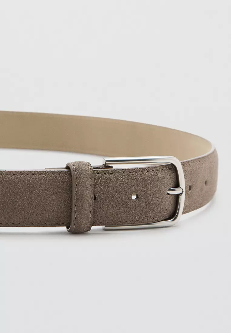 Thin Suede Leather Belt