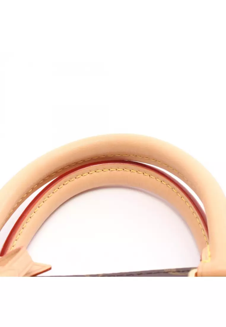 Pre-Loved Louis Vuitton Soufflot MM monogram Handbag PVC leather Brown