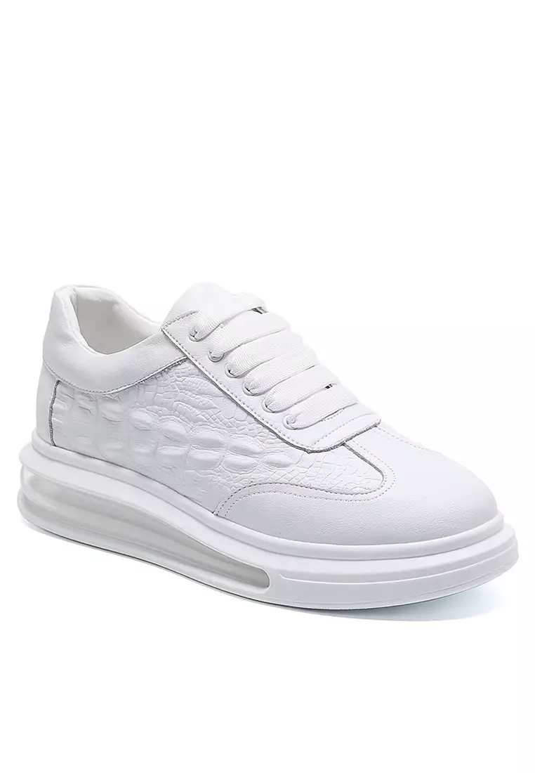 Discount on Twenty Eight Shoes  shoes - SKU: Casual Air Cushion Crocodile Texture Leather Sneakers Mds1390