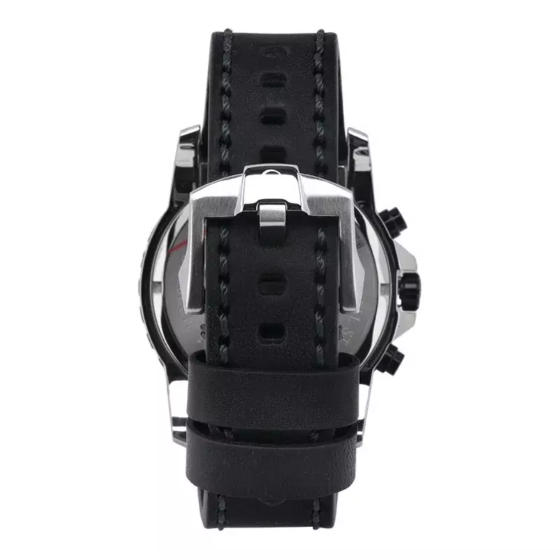 Jam Tangan Pria Alexandre Christie Chronograph AC 6141 MC LSSSL Men Leather Strap