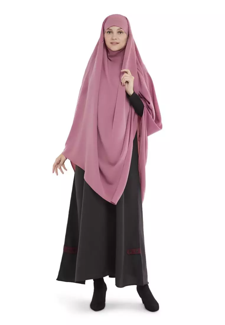 Queenza Zayidan French Khimar Hijab Ameera - Pink