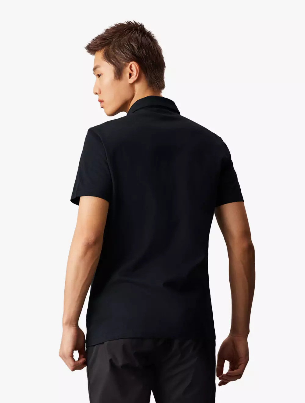 Calvin Klein - Double Mercerized Cotton Short Sleeve Polo - black