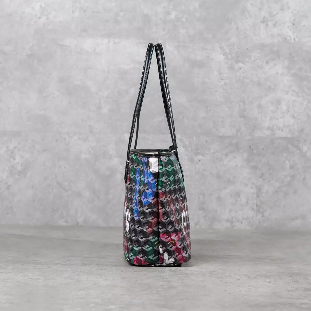 Tas CHRISTY NG RUSSO MONOGRAM PATTERN MULTICOLOR TOTE BAG MEDIUM 100% ORIGINAL