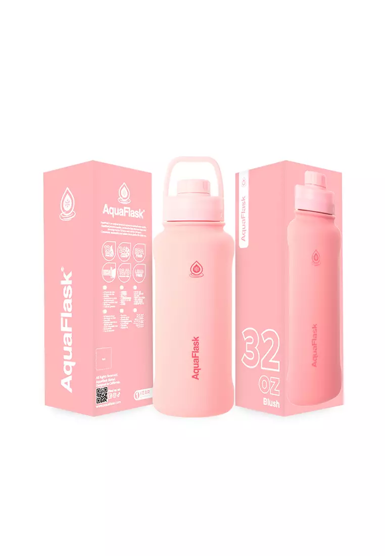 32oz Blush New Sports Lid Bottle Wide Mouth Vacuum Insulated Stainless Steel Drinking Water Bottle