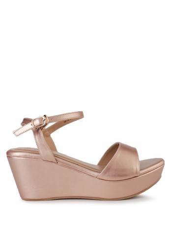 Jual Octav Zara Wedges Peach Original Zalora Indonesia