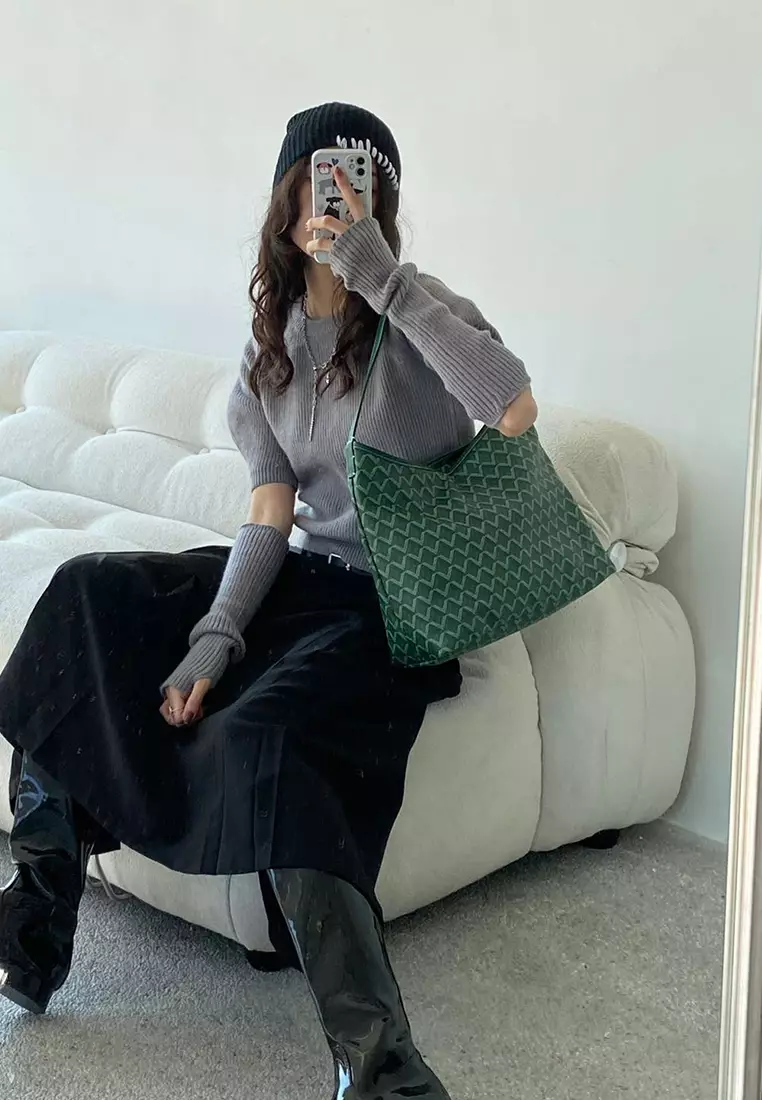 Half Round HOBO Bag - Green