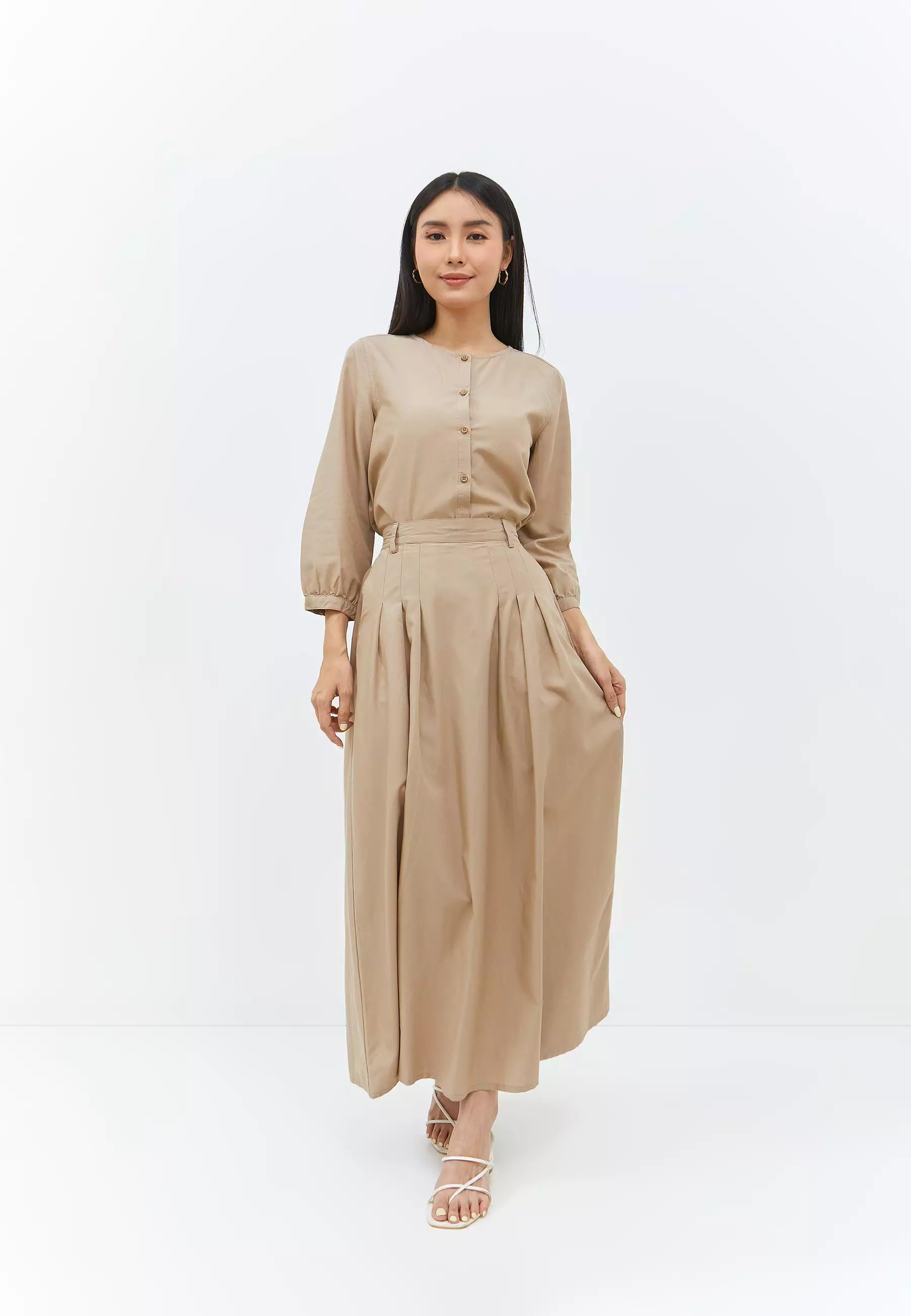 Renata Light Brown Skirt (G.2207)