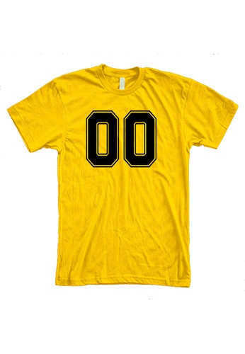 MRL Prints yellow Number Shirt 00 T-Shirt Customized Jersey 36311AAA4FC1AFGS_1
