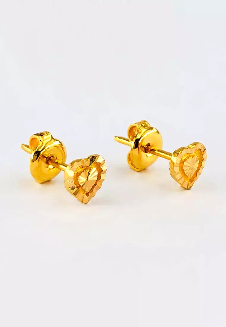 Gold studs store for baby girl