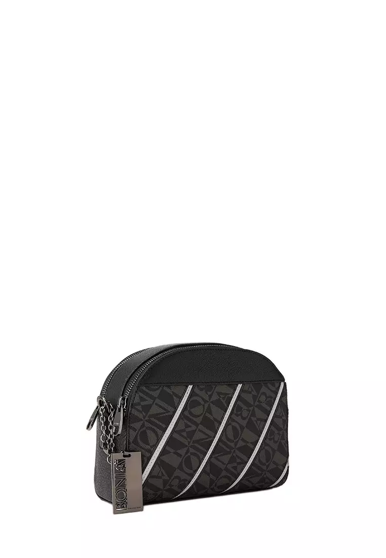 Black Chiara Monogram Crossbody Bag