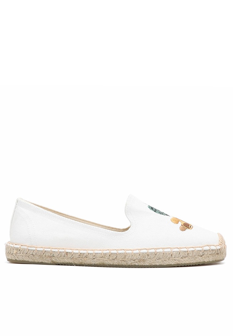 Platform Embroidery Canvas Espadrilles HB6108
