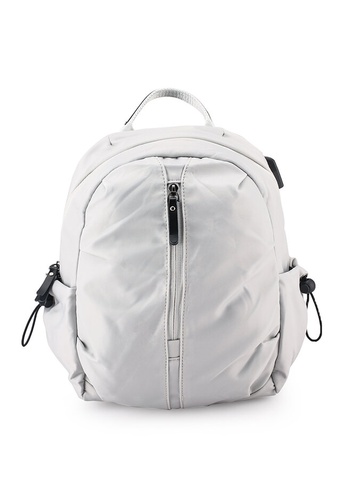 NUVEAU grey Oxford Nylon Backpack 5DA84ACDFE38C8GS_1