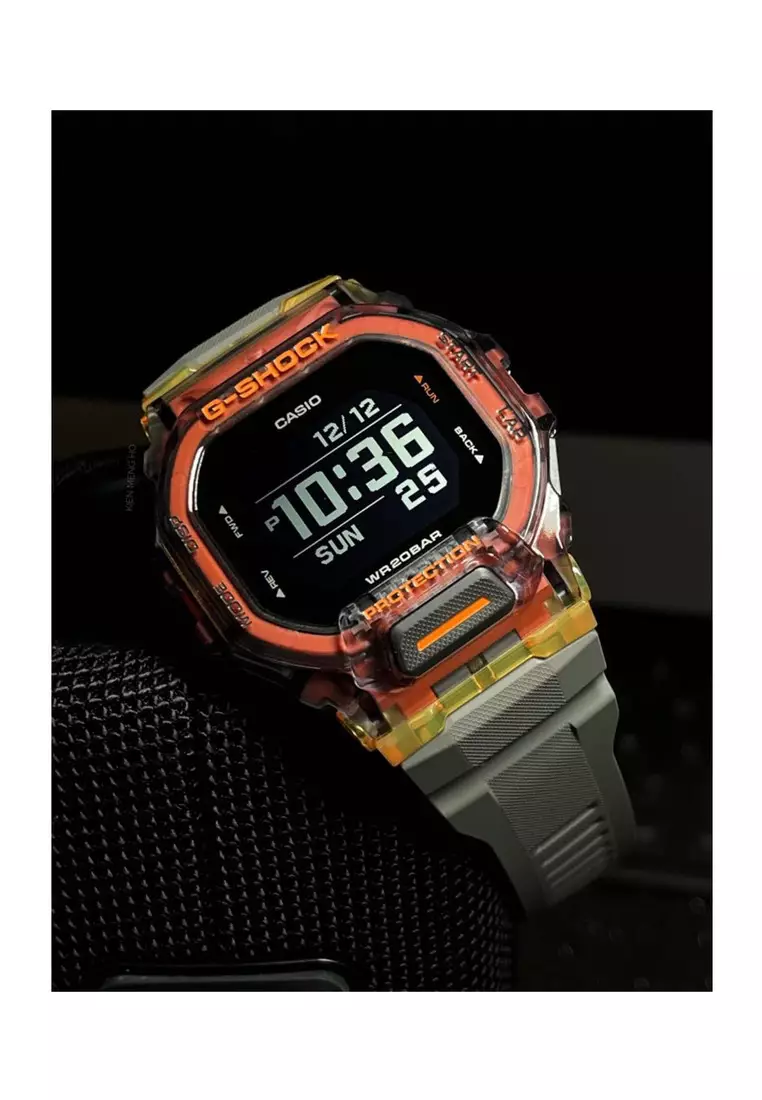 Men's Digital Watch GBD-200SM-1A5 G-SQUAD Digital Bluetooth Training Function Grey Resin Band Sport Watch