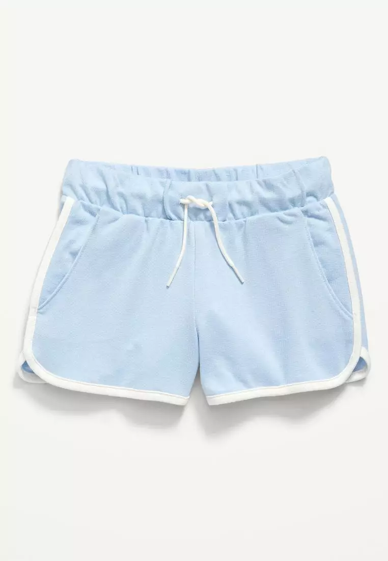 French Terry Dolphin-Hem Cheer Shorts For Girls