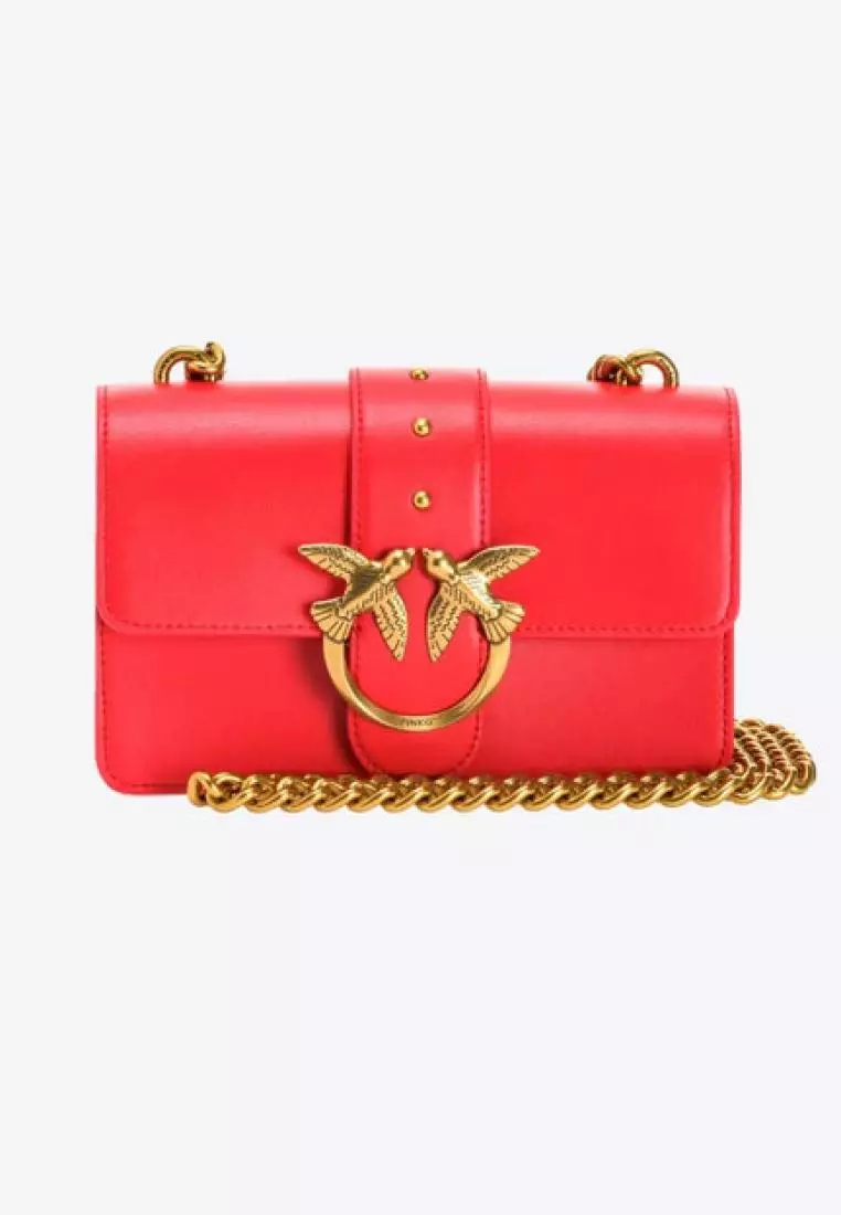 Pinko mini love store bag red