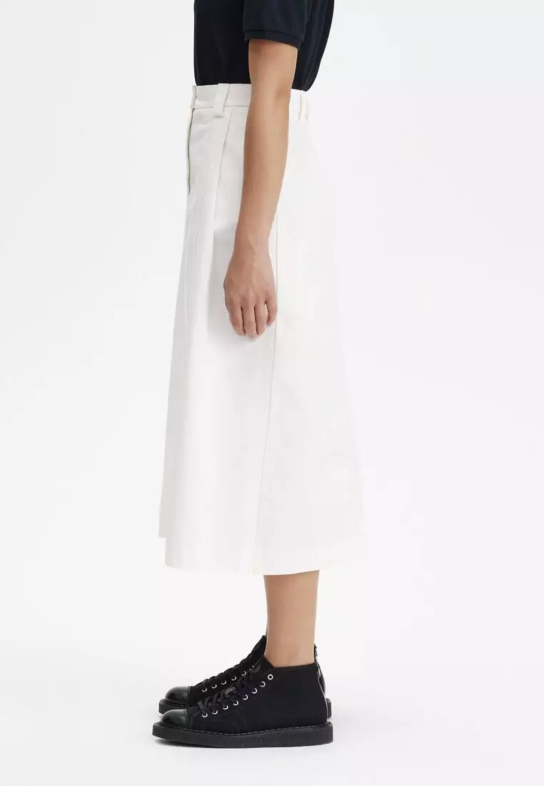 Buy Fred Perry Fred Perry E7103 A Line Twill Skirt (Snow