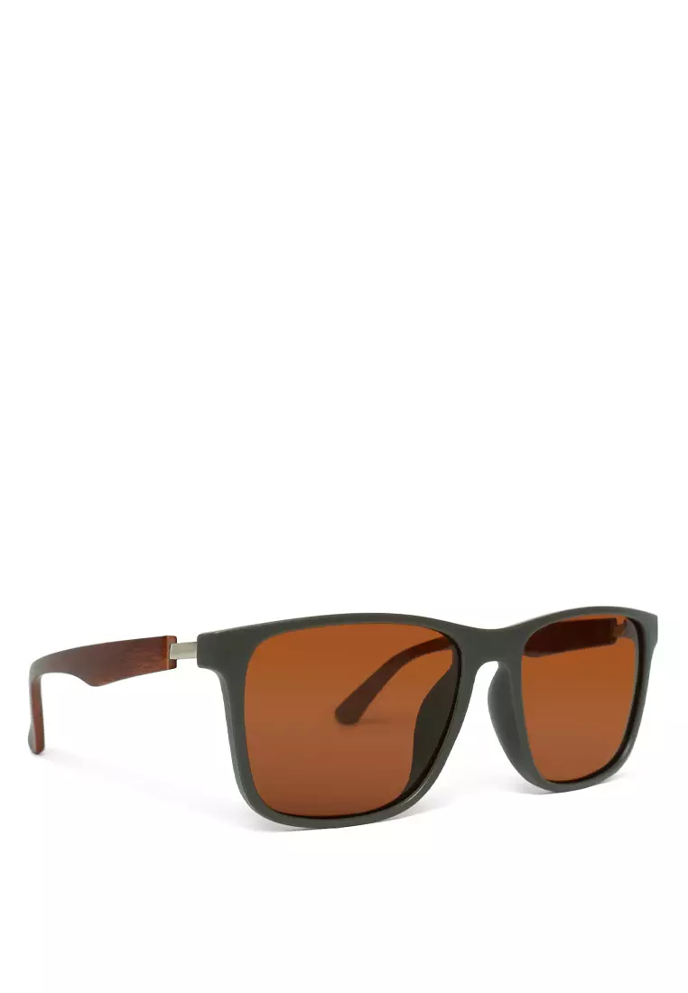 Kacamata rayban coklat hot sale