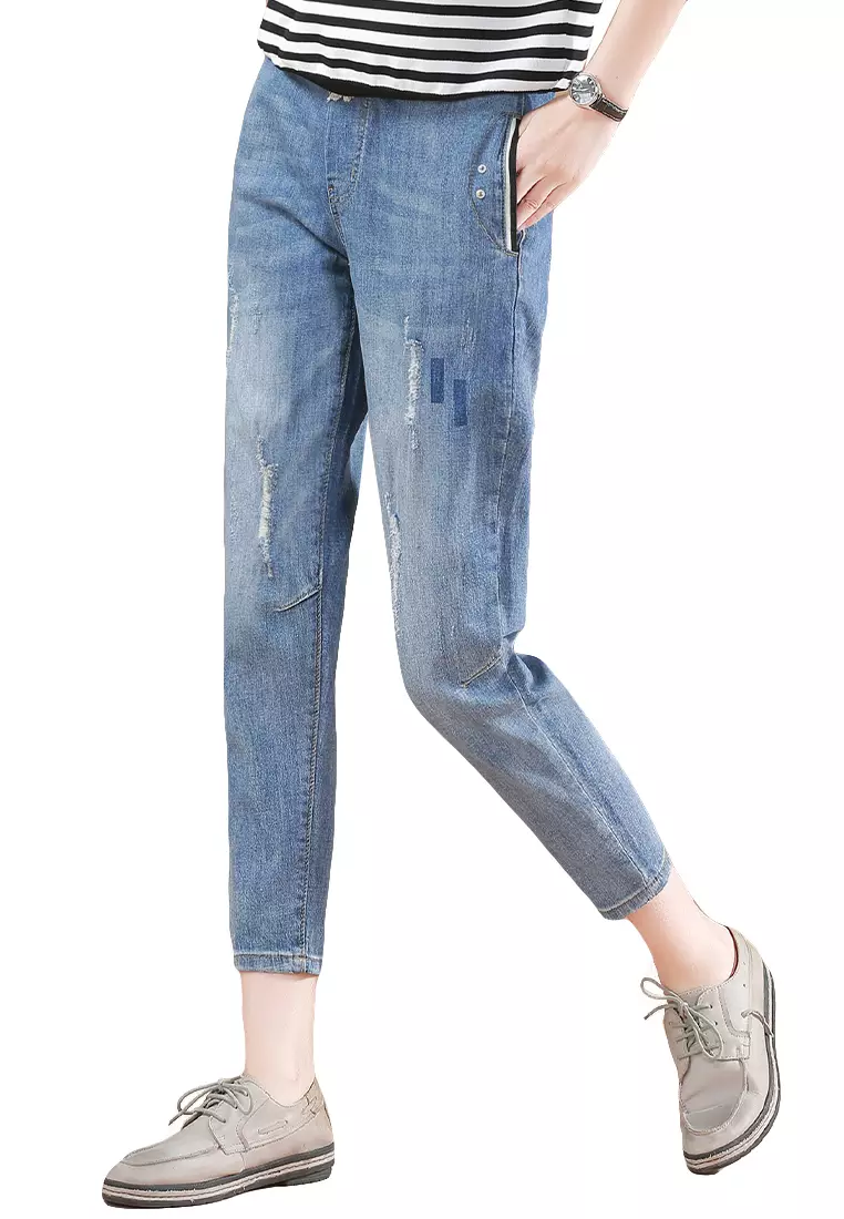 Damage jeans store for girl online