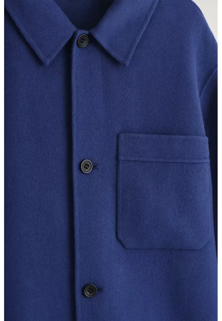 Buy COS DOUBLE-FACED WOOL OVERSHIRT Online | ZALORA Malaysia