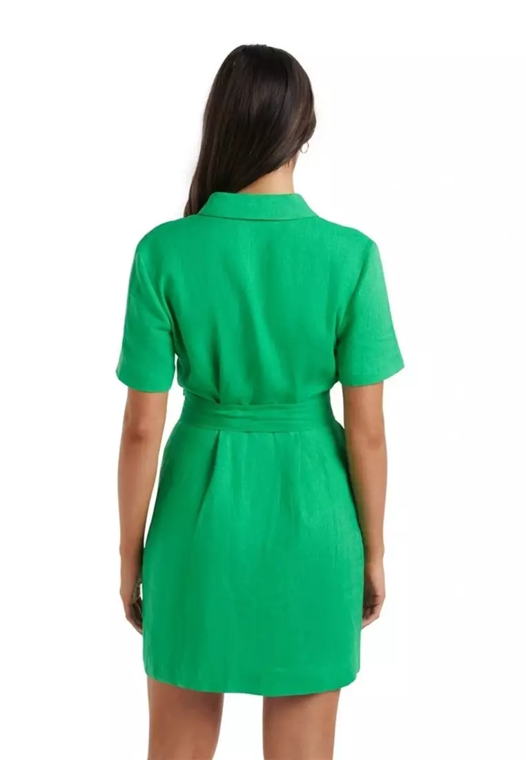Buy Ever New Flossy Mini Linen Shirt Dress 2024 Online | ZALORA Philippines