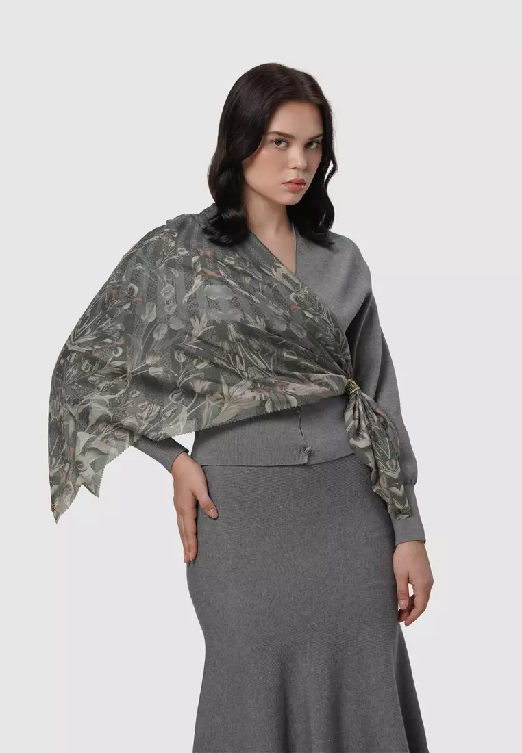 Tulip Voile Square - Moon
