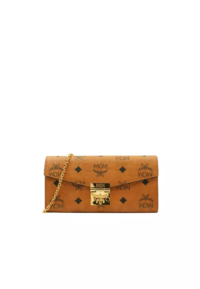 Mcm patricia large online crossbody wallet