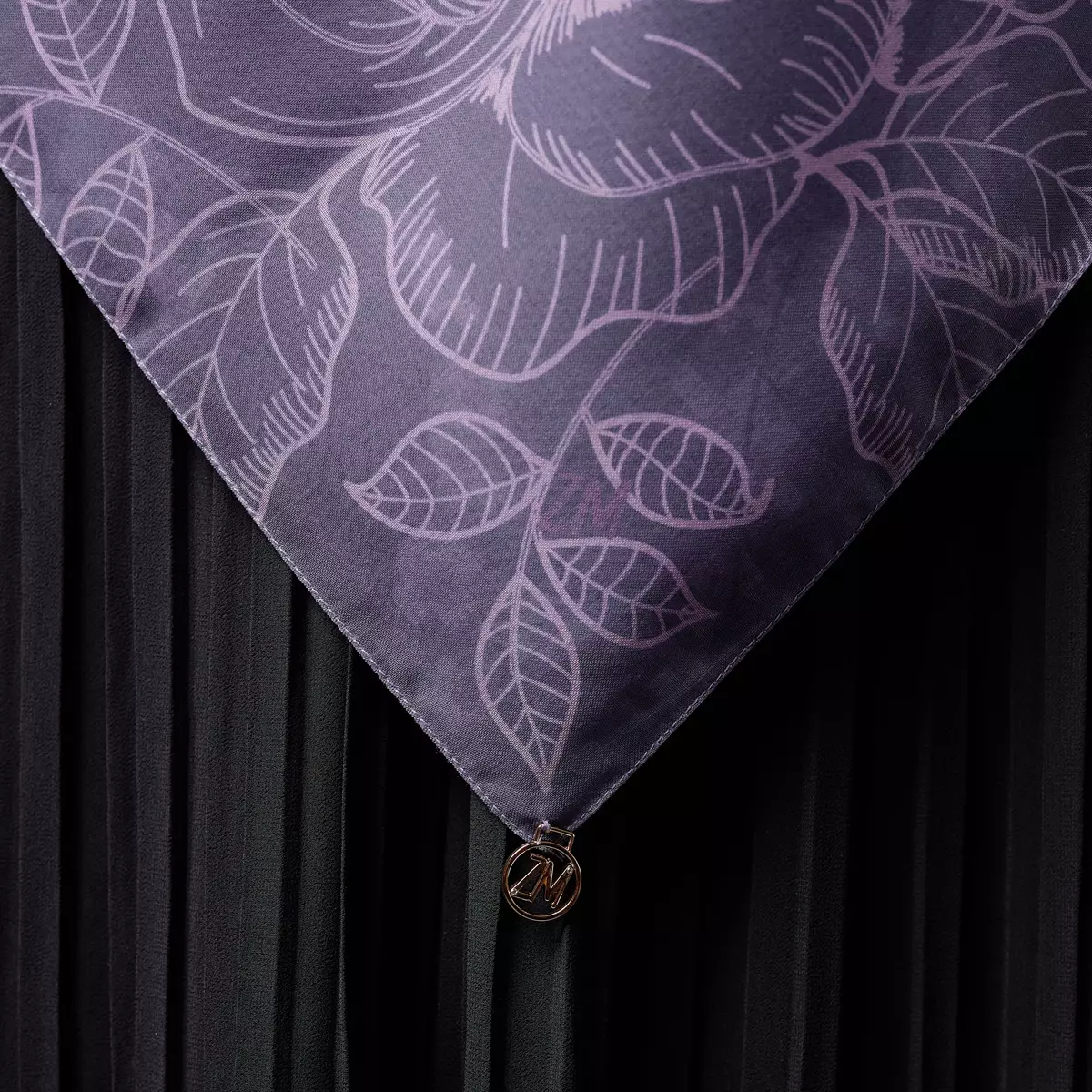 ZM Zaskia Mecca - New Jola Purple Tasdia Voal Scarf Kerudung Segi Empat Wangi Water Splash Ultra Sonic