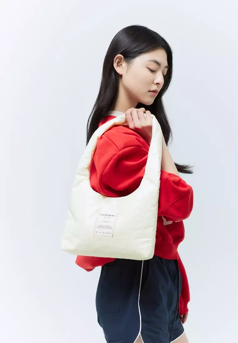 DEW Nylon Shoulder Bag Butter
